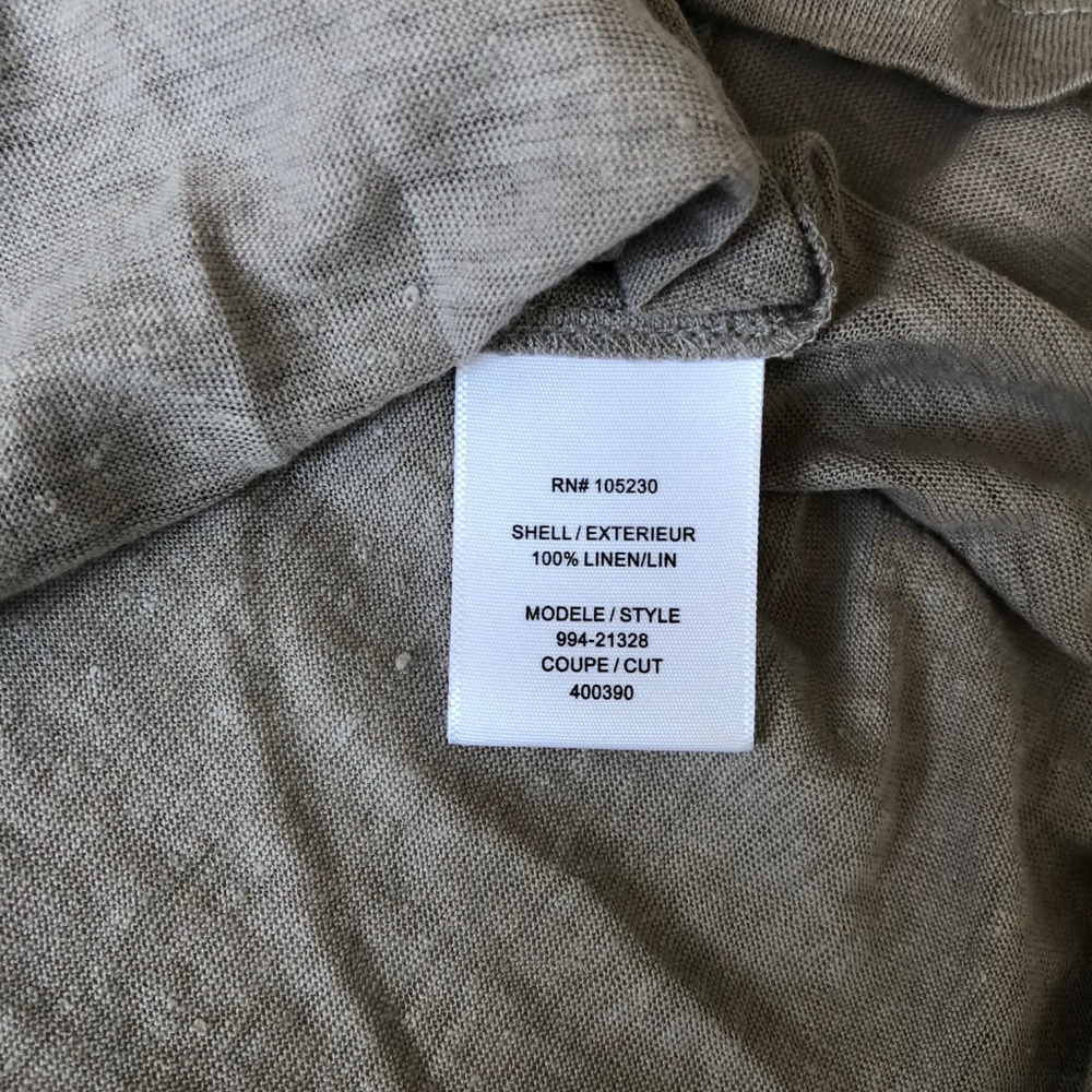 Joie Beaded Shoulder Linen Tank Top Size M - Picture 8 of 8